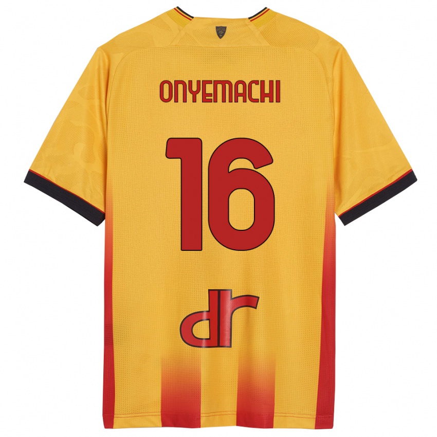 ילדים אונימאצ'י האלוהי #16 צהוב כתום ג'רזי ביתית 2025/26 חולצה קצרה