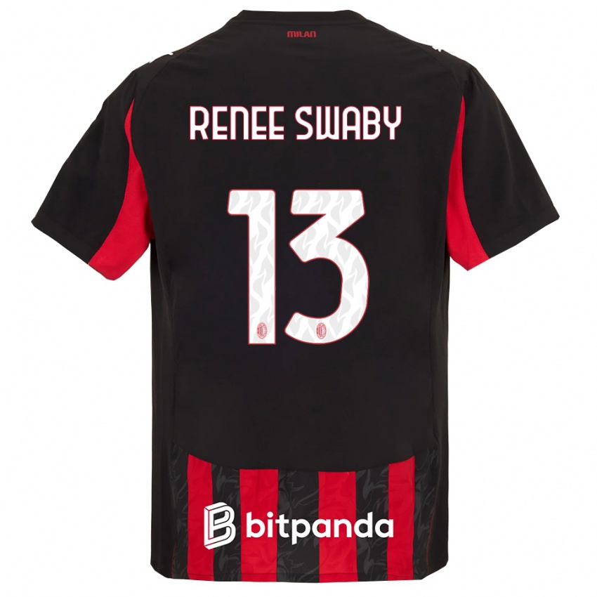 ילדים אליסון סוובי #13 אדום שחור ג'רזי ביתית 2025/26 חולצה קצרה