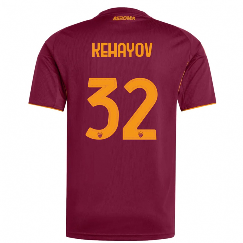 ילדים אתנאס קהאיוב #32 בורגונדי כתום ג'רזי ביתית 2025/26 חולצה קצרה