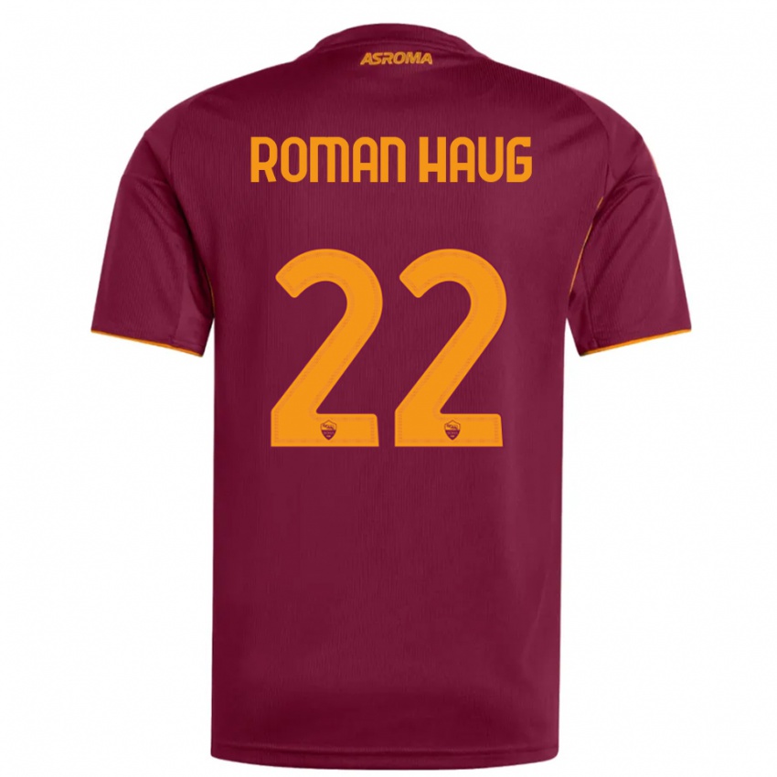 ילדים סופי רומן האוג #22 בורגונדי כתום ג'רזי ביתית 2025/26 חולצה קצרה