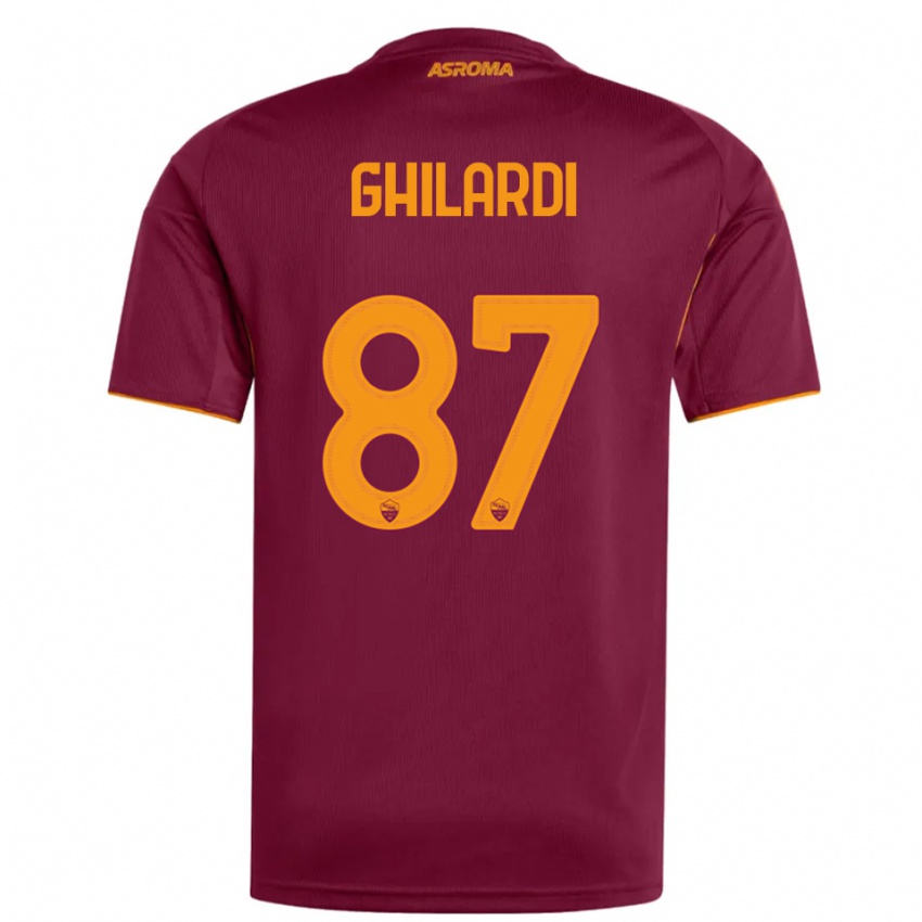 ילדים דניאלה גילרדי #87 בורגונדי כתום ג'רזי ביתית 2025/26 חולצה קצרה