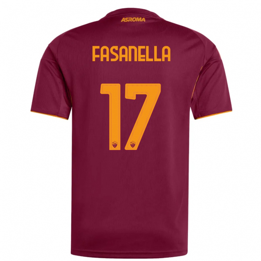 ילדים Rafael Ximenez Fasanella #17 בורגונדי כתום ג'רזי ביתית 2025/26 חולצה קצרה