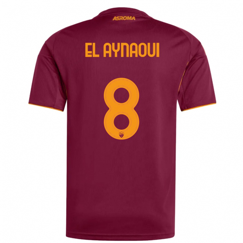 ילדים ניל אלעינאווי #8 בורגונדי כתום ג'רזי ביתית 2025/26 חולצה קצרה