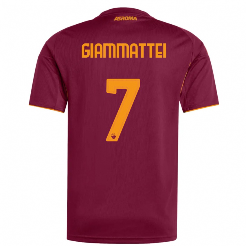 ילדים ג'ואל ג'אמטי #7 בורגונדי כתום ג'רזי ביתית 2025/26 חולצה קצרה