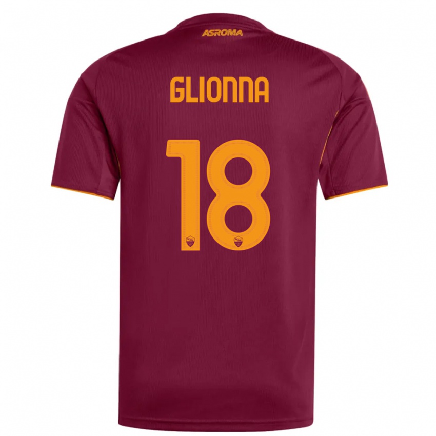 ילדים בנדטה גליונה #18 בורגונדי כתום ג'רזי ביתית 2025/26 חולצה קצרה