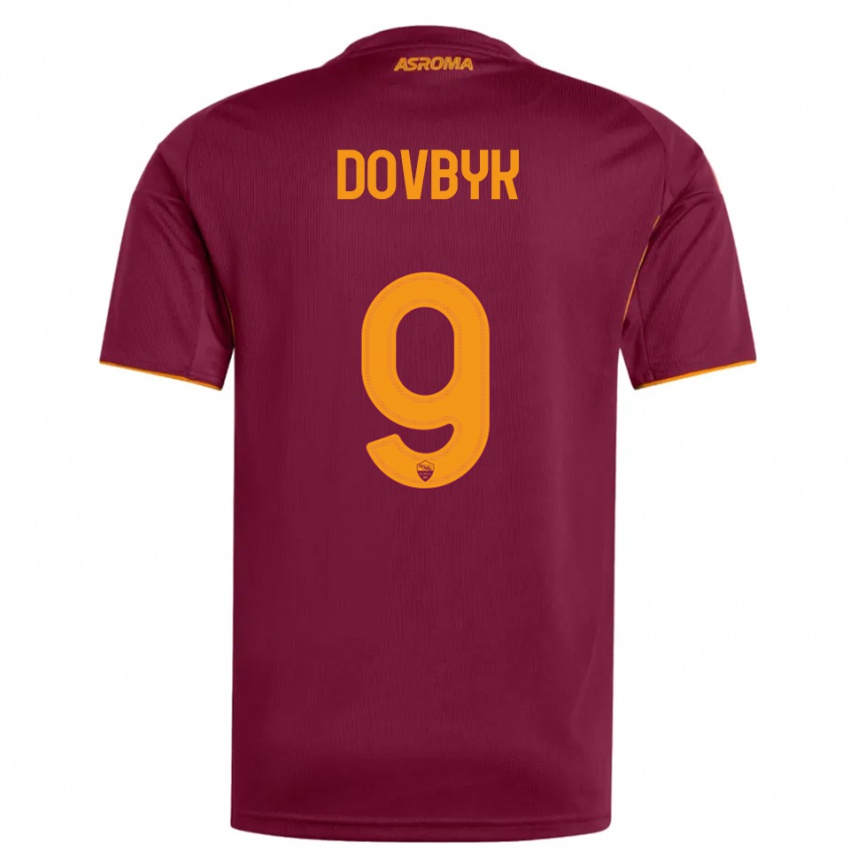 ילדים ארטם דובביק #9 בורגונדי כתום ג'רזי ביתית 2025/26 חולצה קצרה