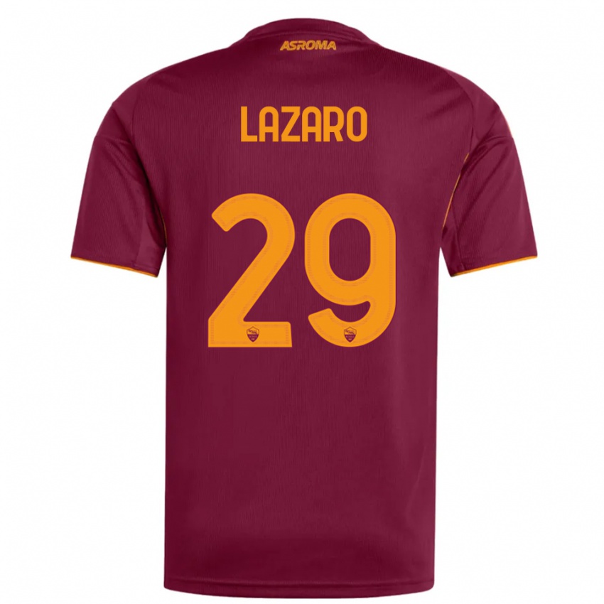 ילדים פאלומה לאזארו #29 בורגונדי כתום ג'רזי ביתית 2025/26 חולצה קצרה