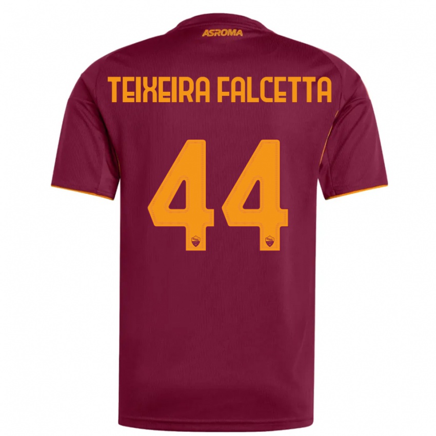 ילדים Pietro Teixeira Falcetta #44 בורגונדי כתום ג'רזי ביתית 2025/26 חולצה קצרה