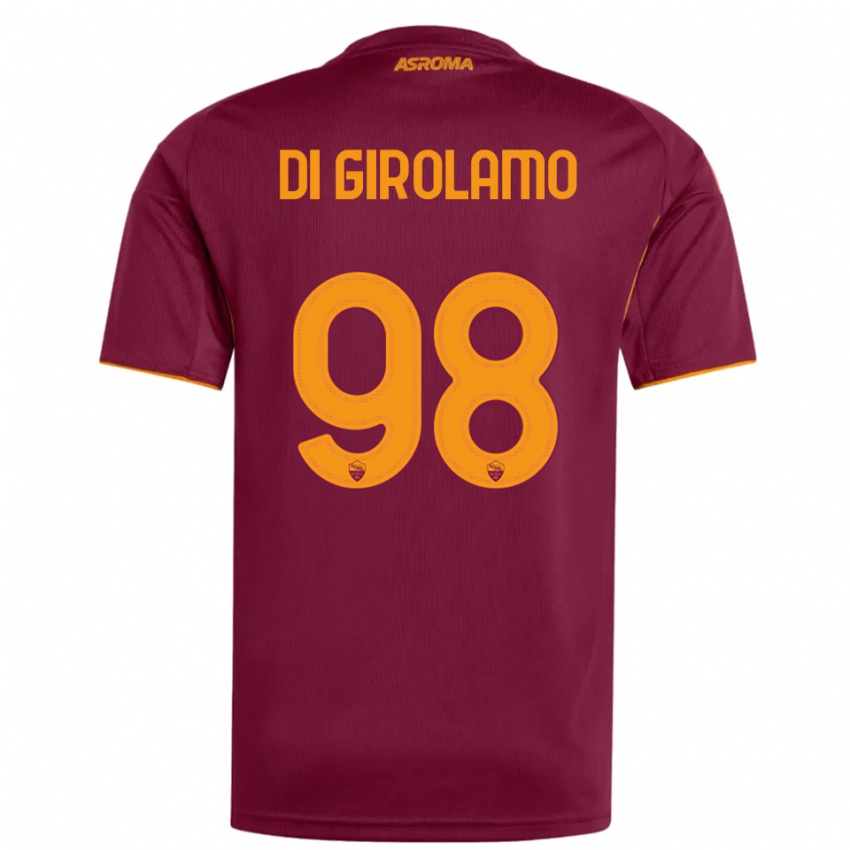 ילדים Anita Di Girolamo #98 בורגונדי כתום ג'רזי ביתית 2025/26 חולצה קצרה
