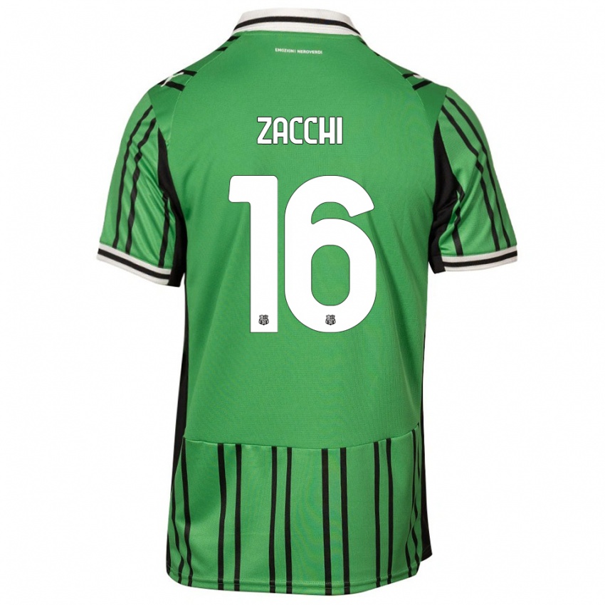 ילדים ג'ואלה זאקי #16 ירוק שחור ג'רזי ביתית 2025/26 חולצה קצרה