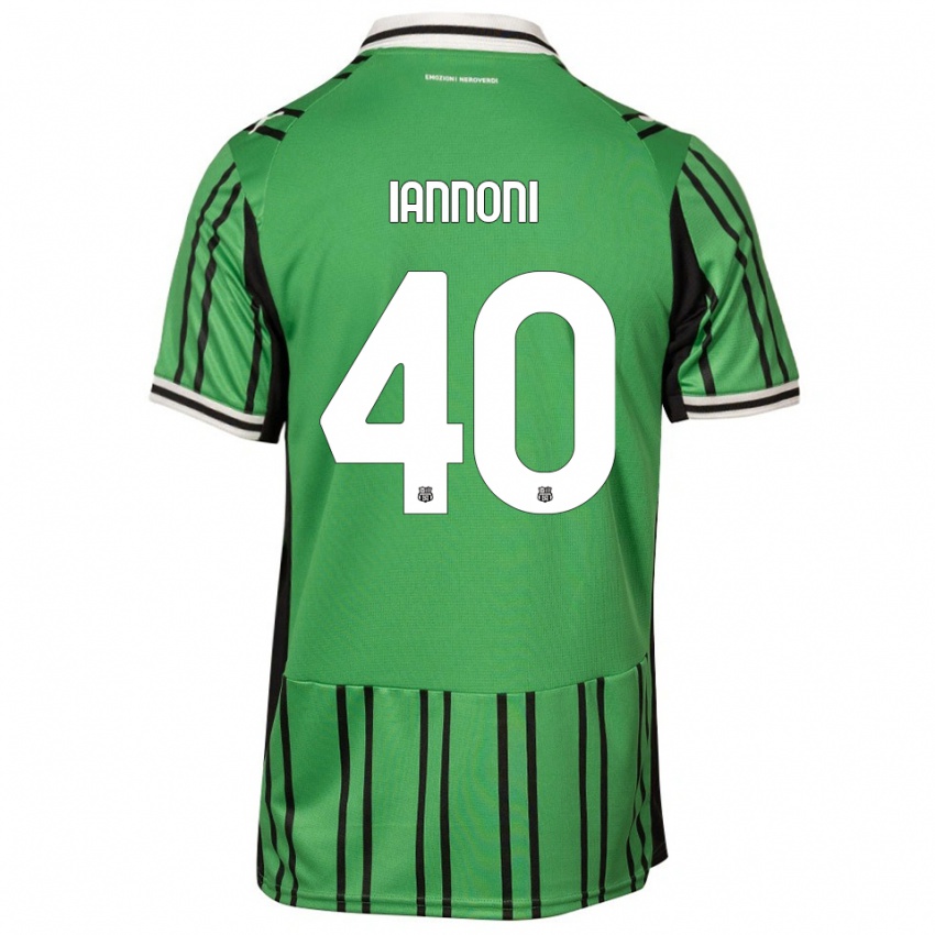 ילדים אדוארדו ינוני #40 ירוק שחור ג'רזי ביתית 2025/26 חולצה קצרה