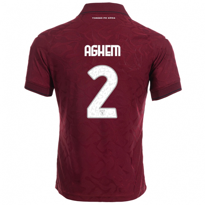 ילדים בריגיטה אגם #2 בורגונדי לבן ג'רזי ביתית 2025/26 חולצה קצרה