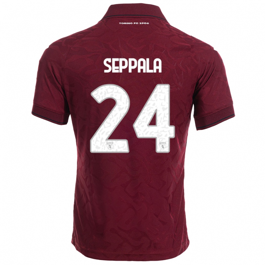 ילדים רוזה לאפי-ספלה #24 בורגונדי לבן ג'רזי ביתית 2025/26 חולצה קצרה