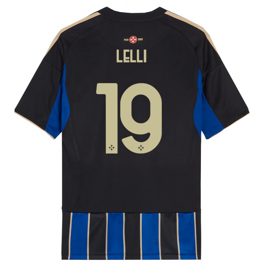 ילדים Roberto Lelli #19 שחור כחול ג'רזי ביתית 2025/26 חולצה קצרה