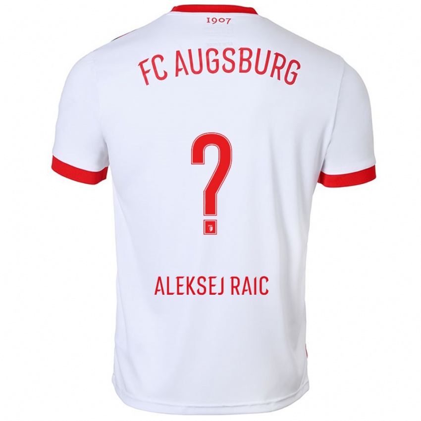 ילדים Neven Aleksej Raic #0 לבן אדום ג'רזי ביתית 2025/26 חולצה קצרה