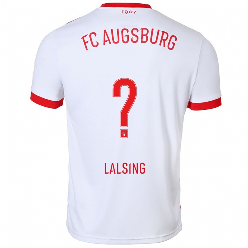 ילדים קוונטין ללסינג #0 לבן אדום ג'רזי ביתית 2025/26 חולצה קצרה