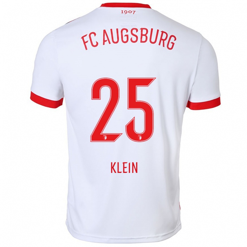 ילדים Daniel Klein #25 לבן אדום ג'רזי ביתית 2025/26 חולצה קצרה