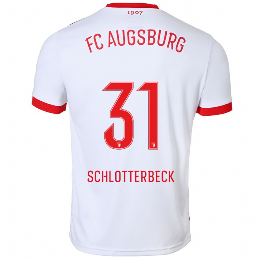 ילדים קוון שלוטרבק #31 לבן אדום ג'רזי ביתית 2025/26 חולצה קצרה