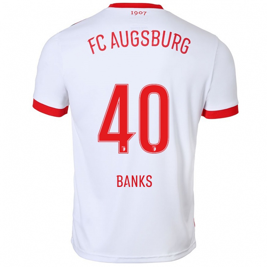 ילדים Noahkai Banks #40 לבן אדום ג'רזי ביתית 2025/26 חולצה קצרה