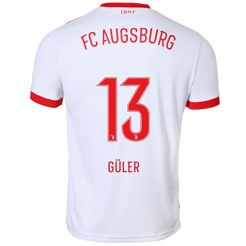 ילדים Mete Güler #13 לבן אדום ג'רזי ביתית 2025/26 חולצה קצרה