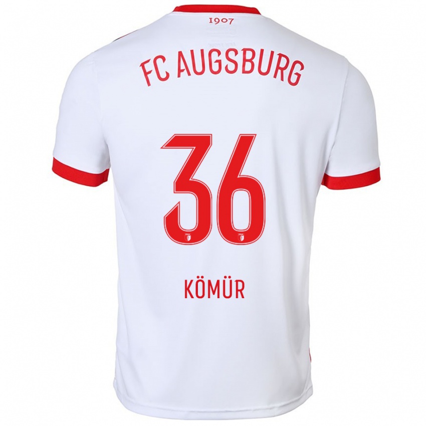 ילדים Mert Kömür #36 לבן אדום ג'רזי ביתית 2025/26 חולצה קצרה