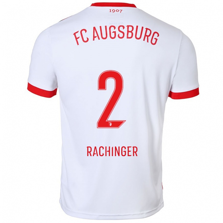 ילדים לורנז ראכינגר #2 לבן אדום ג'רזי ביתית 2025/26 חולצה קצרה