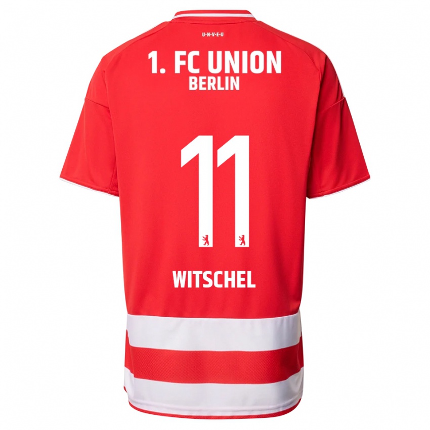 ילדים מקסים וויטשל #11 אדום לבן ג'רזי ביתית 2025/26 חולצה קצרה