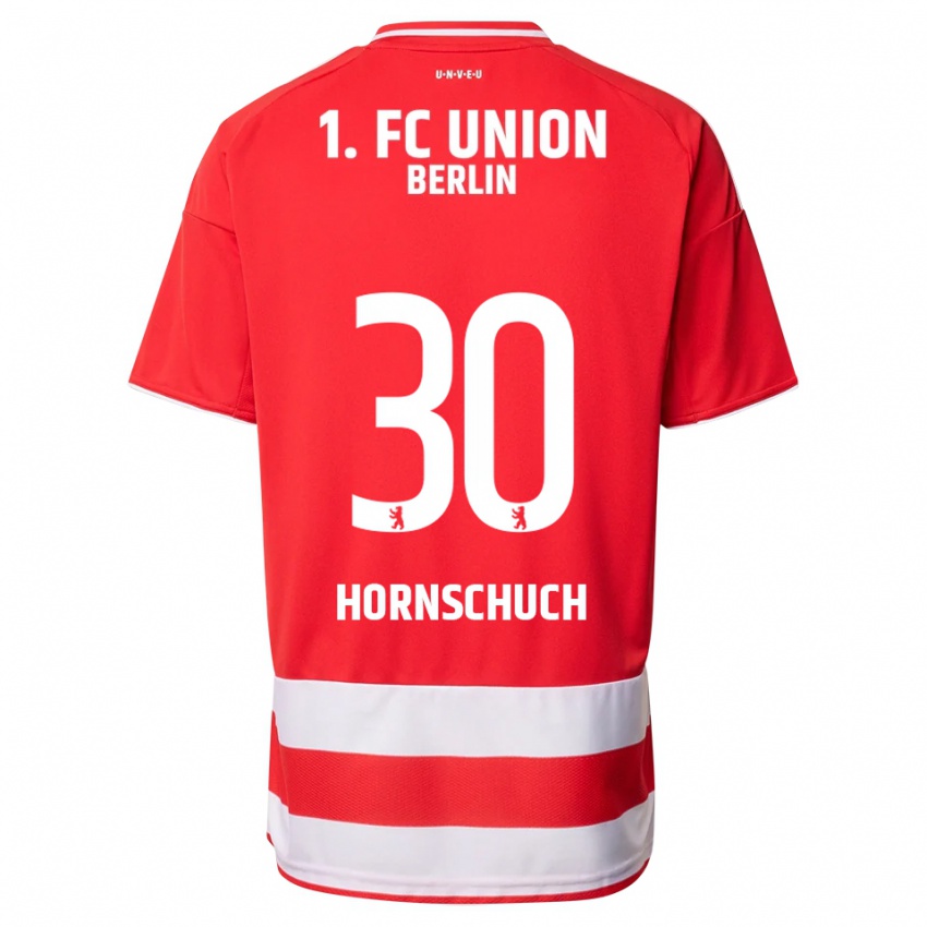 ילדים שרה הורנשיץ' #30 אדום לבן ג'רזי ביתית 2025/26 חולצה קצרה