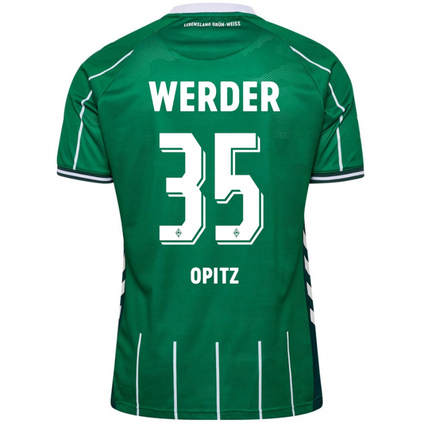 ילדים לאון אופיץ #35 ירוק לבן ג'רזי ביתית 2025/26 חולצה קצרה