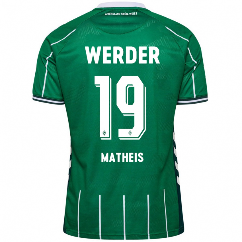 ילדים ססקיה מאטאיס #19 ירוק לבן ג'רזי ביתית 2025/26 חולצה קצרה