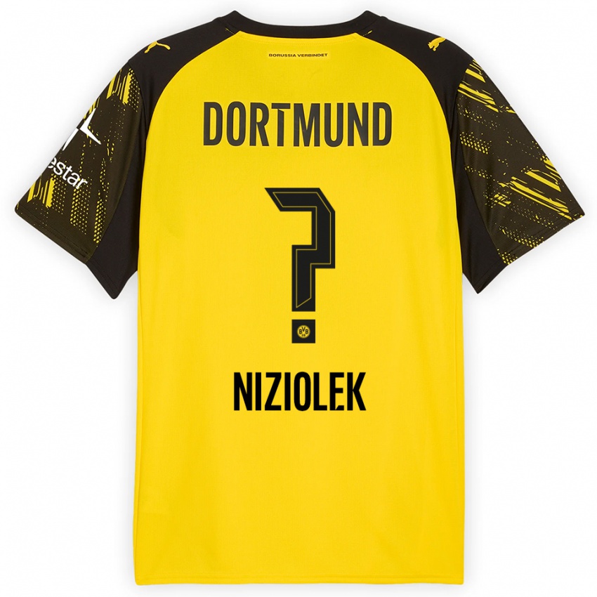 ילדים אלכס ניזיולק #0 צהוב שחור ג'רזי ביתית 2025/26 חולצה קצרה