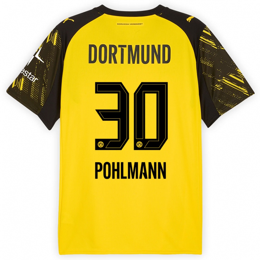 ילדים אולה פולמן #30 צהוב שחור ג'רזי ביתית 2025/26 חולצה קצרה