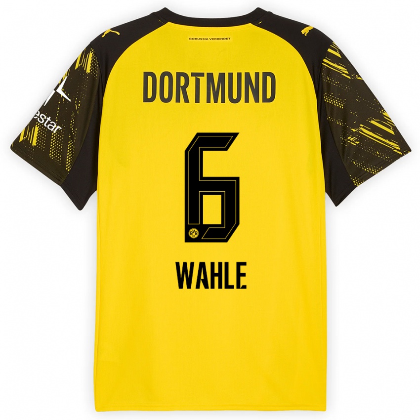 ילדים הדה ואלה #6 צהוב שחור ג'רזי ביתית 2025/26 חולצה קצרה