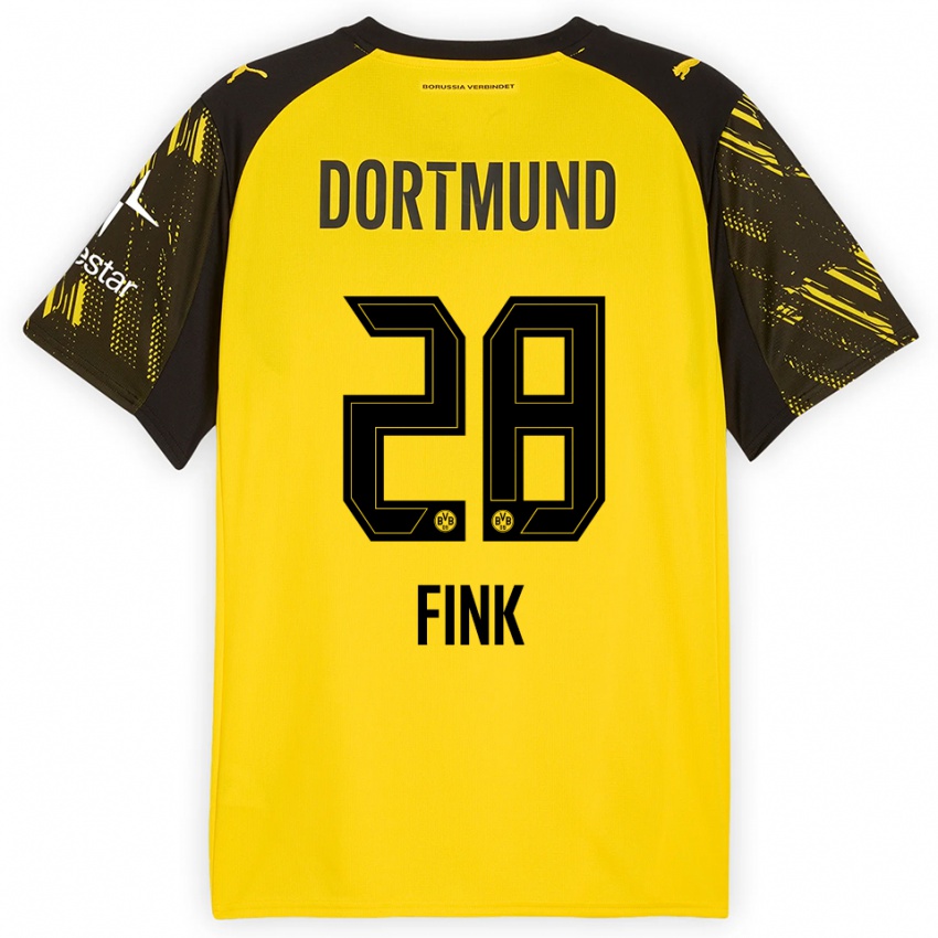 ילדים בראדלי פינק #28 צהוב שחור ג'רזי ביתית 2025/26 חולצה קצרה