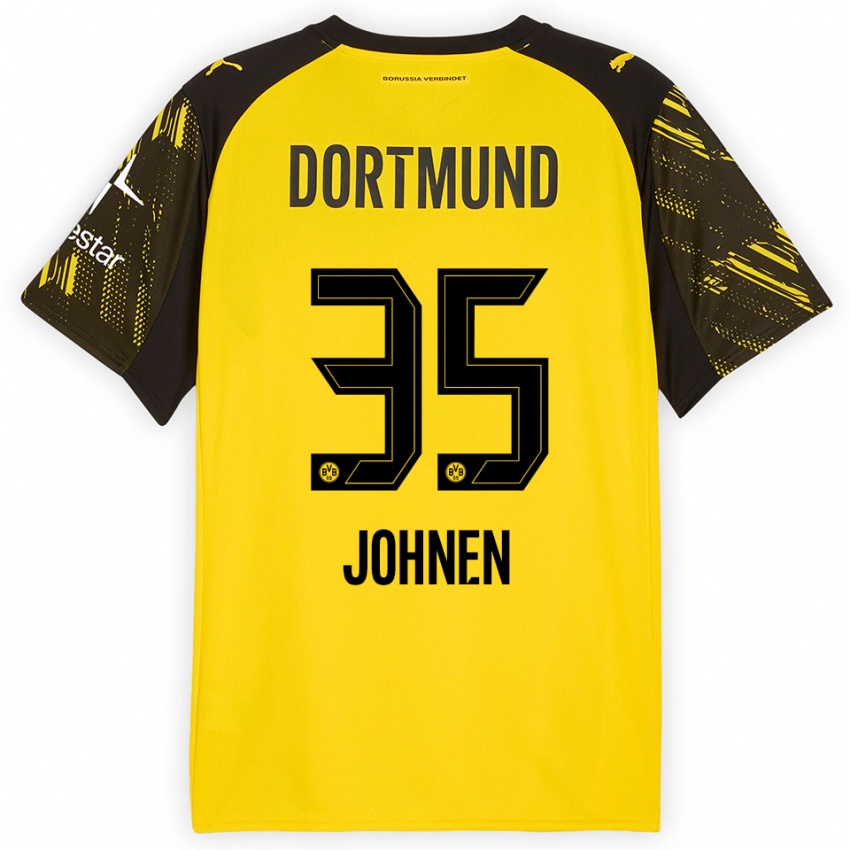 ילדים מרסל יונן #35 צהוב שחור ג'רזי ביתית 2025/26 חולצה קצרה