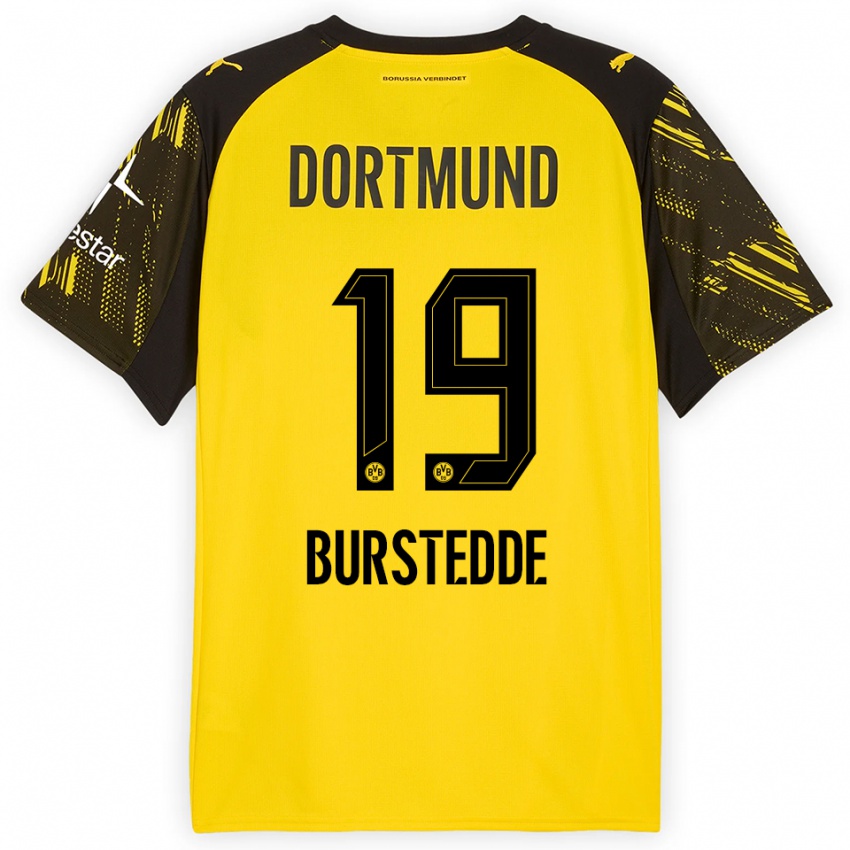 ילדים יהושע ברסטדה #19 צהוב שחור ג'רזי ביתית 2025/26 חולצה קצרה