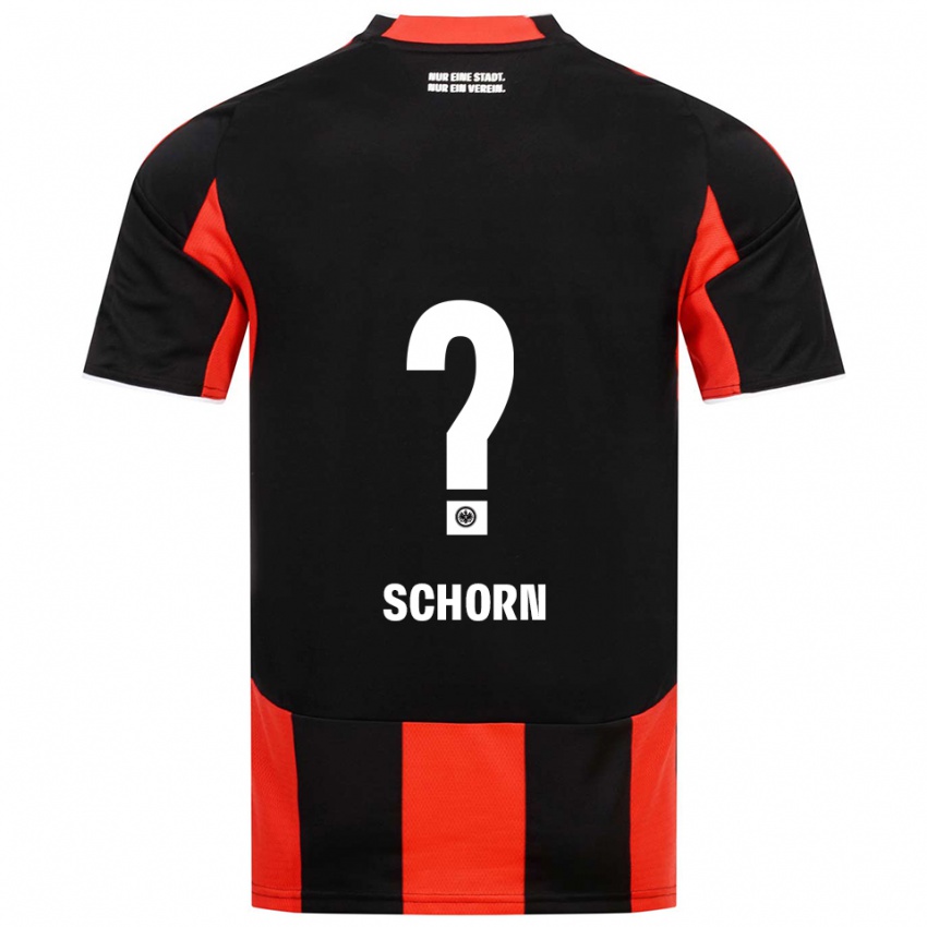 ילדים Moritz Schorn #0 שחור אדום ג'רזי ביתית 2025/26 חולצה קצרה