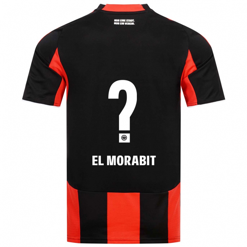 ילדים אנאס אל מוראביט #0 שחור אדום ג'רזי ביתית 2025/26 חולצה קצרה