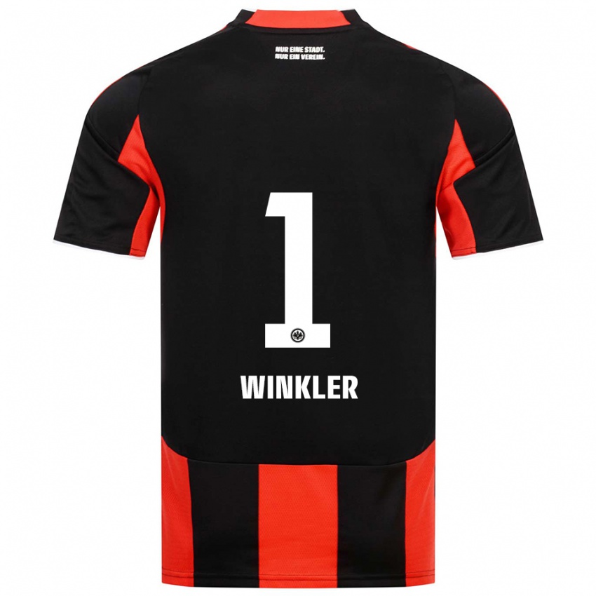 ילדים סופיה וינקלר #1 שחור אדום ג'רזי ביתית 2025/26 חולצה קצרה