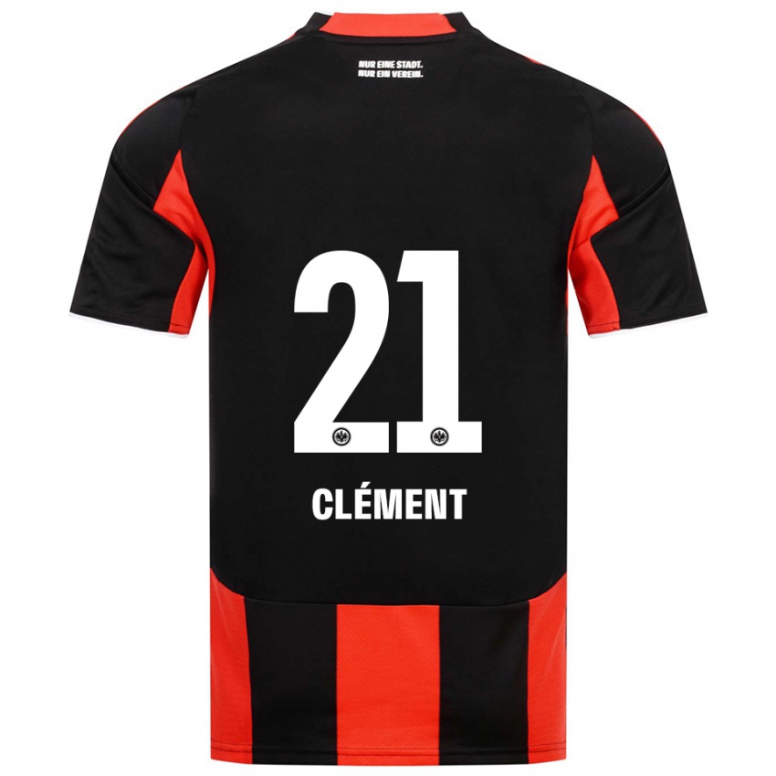 ילדים Noah Clément #21 שחור אדום ג'רזי ביתית 2025/26 חולצה קצרה