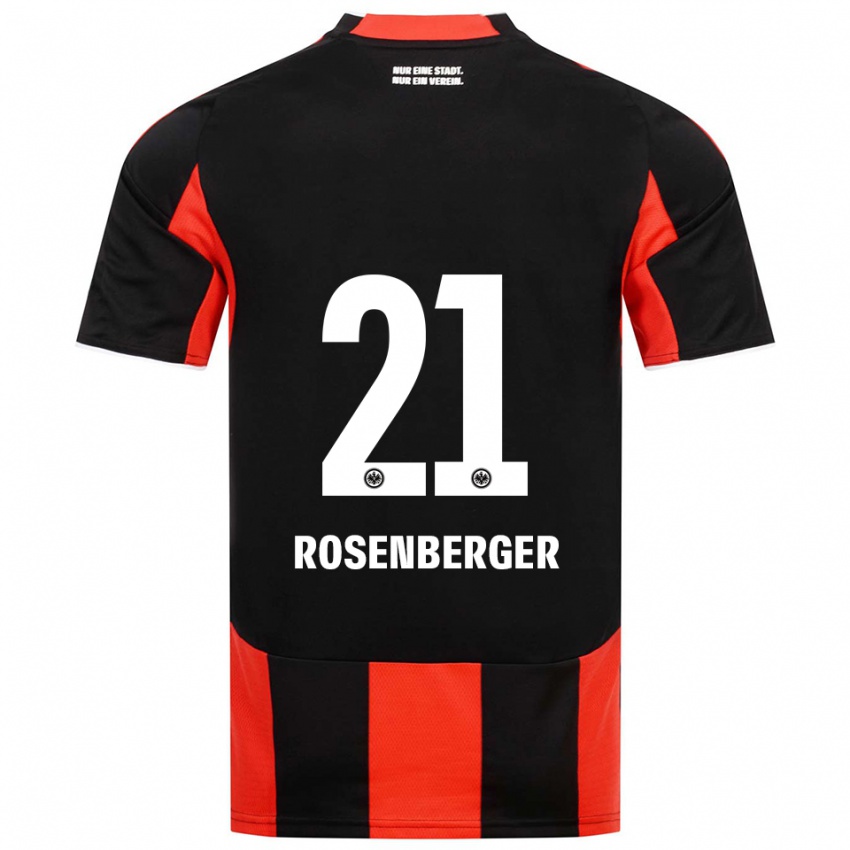 ילדים רובין רוזנברגר #21 שחור אדום ג'רזי ביתית 2025/26 חולצה קצרה
