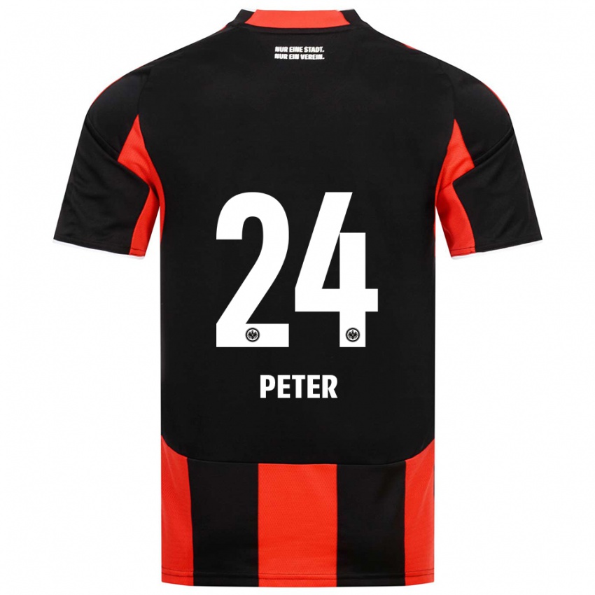 ילדים Nicolas Peter #24 שחור אדום ג'רזי ביתית 2025/26 חולצה קצרה