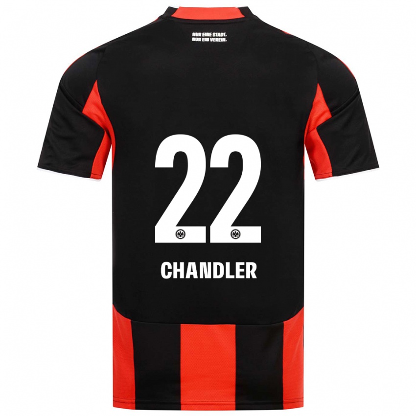 ילדים טימותי צ'נדלר #22 שחור אדום ג'רזי ביתית 2025/26 חולצה קצרה