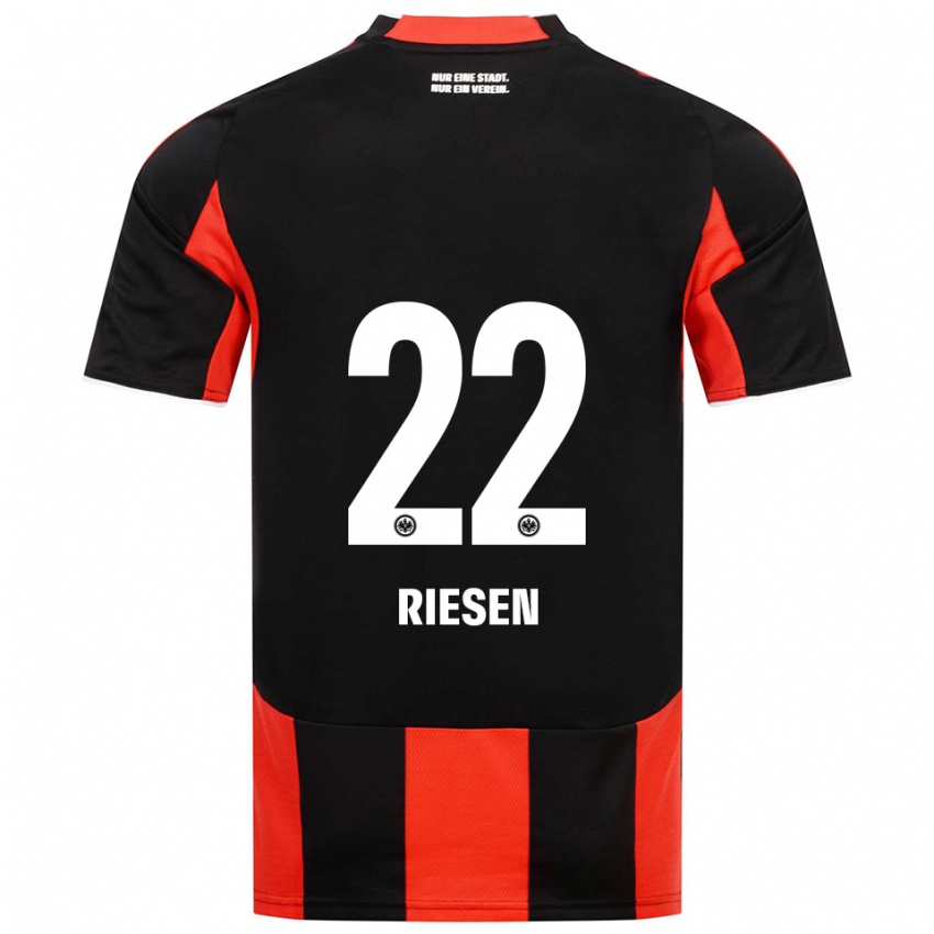 ילדים נדין ריזן #22 שחור אדום ג'רזי ביתית 2025/26 חולצה קצרה
