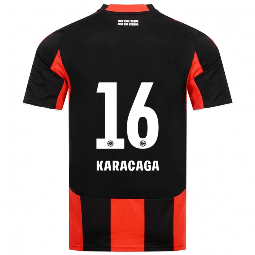 ילדים טום קראקאגה #16 שחור אדום ג'רזי ביתית 2025/26 חולצה קצרה