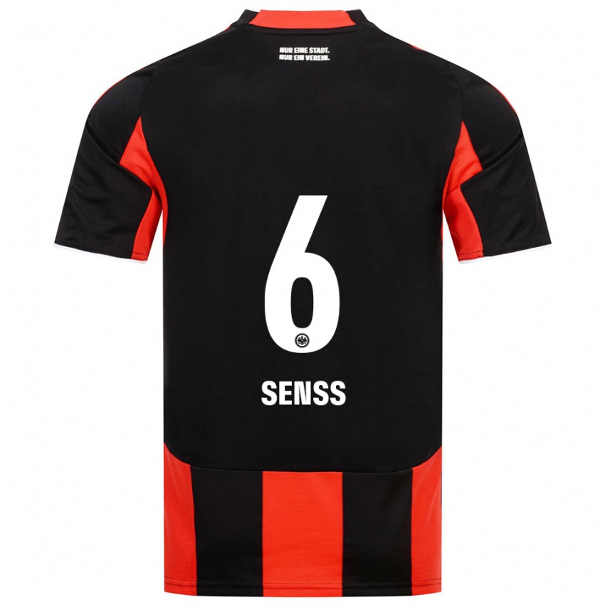 ילדים אליסה סנס #6 שחור אדום ג'רזי ביתית 2025/26 חולצה קצרה