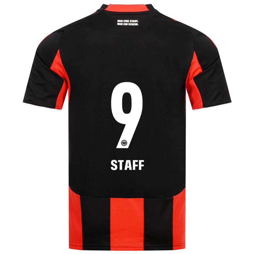 ילדים סגל אלכסנדר #9 שחור אדום ג'רזי ביתית 2025/26 חולצה קצרה