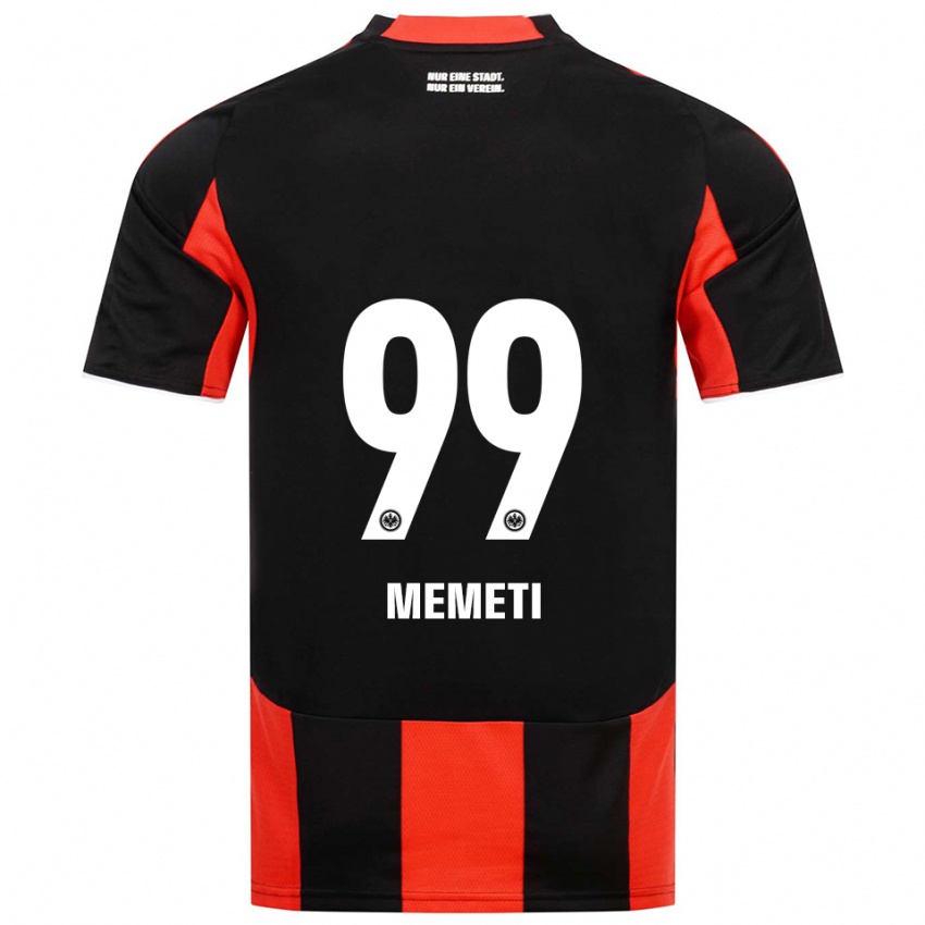 ילדים Ereleta Memeti #99 שחור אדום ג'רזי ביתית 2025/26 חולצה קצרה