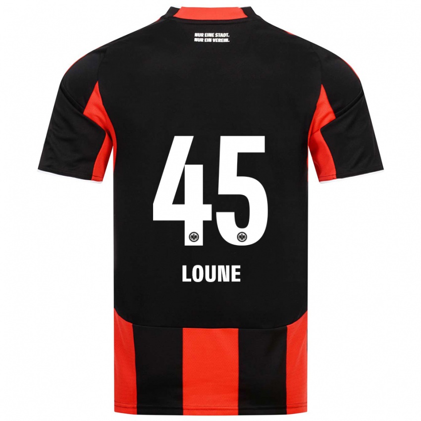 ילדים מהדי לון #45 שחור אדום ג'רזי ביתית 2025/26 חולצה קצרה