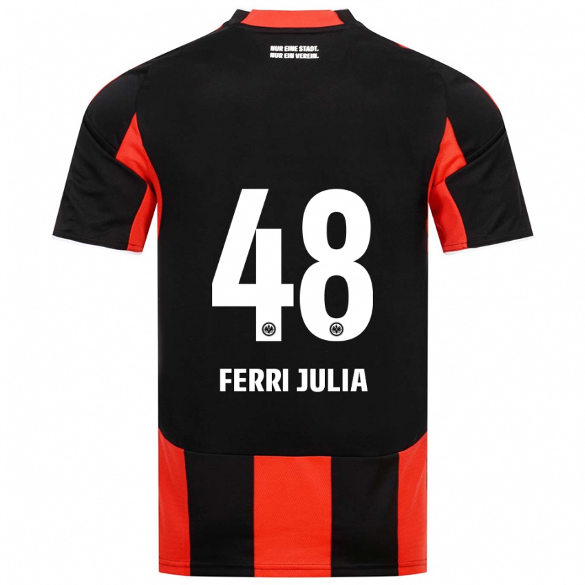 ילדים נאצ'ו פרי #48 שחור אדום ג'רזי ביתית 2025/26 חולצה קצרה